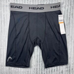Head Compression Shorts Men's M Ultra Tight Second Skin Running Training Gym Blk